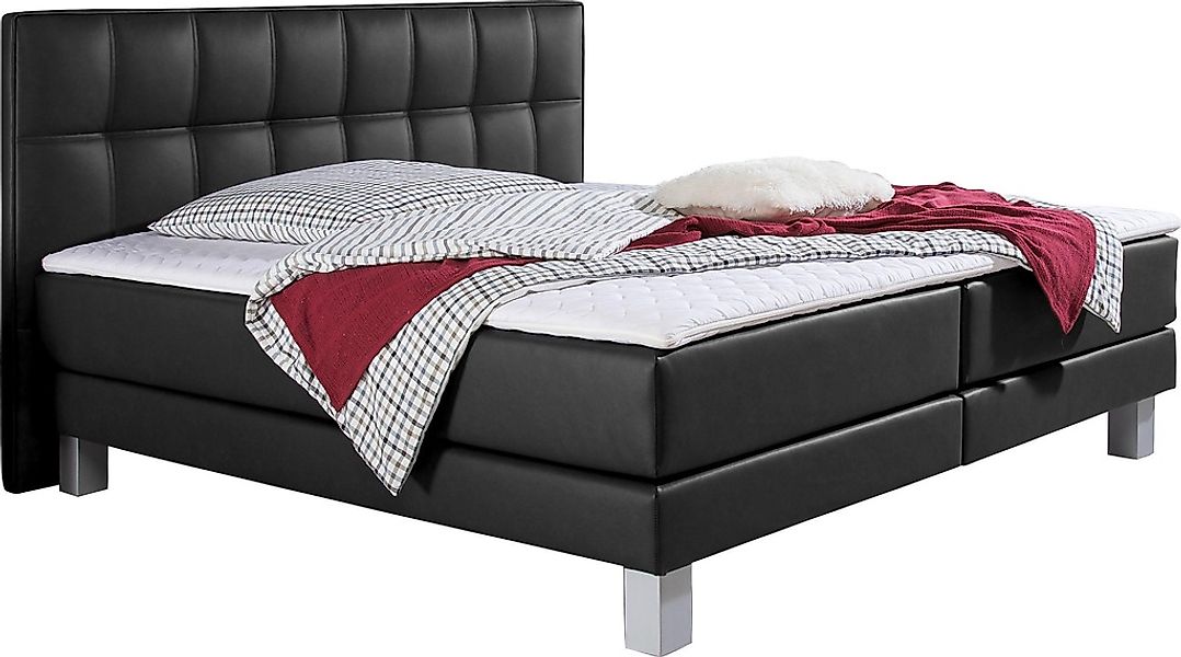 INOSIGN Boxspringbett "Tavira", in 4 Breiten, 4 Farben und 3 Matratzenarten günstig online kaufen