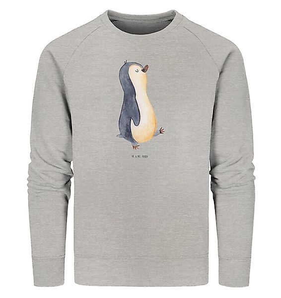 Mr. & Mrs. Panda Longpullover Pinguin marschieren Größe M - Heather Grey - günstig online kaufen