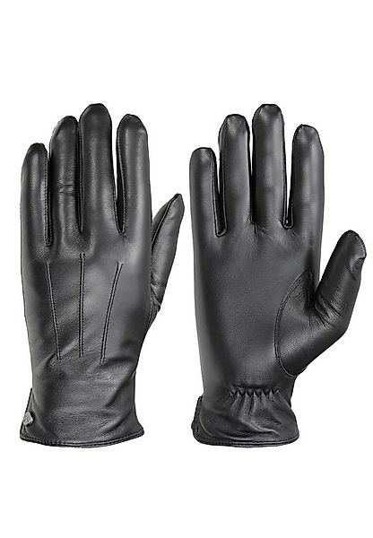 PEARLWOOD Lederhandschuhe CLIFF (1 Paar) weiches Fleecefutter, Dekorative Z günstig online kaufen