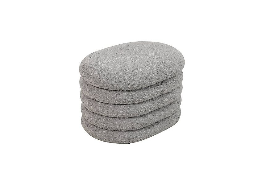 SVITA Sitzhocker BLOSSOM S, Pouf, Sitzbank, mit Stauraumfach, Bouclé-Bezug, günstig online kaufen