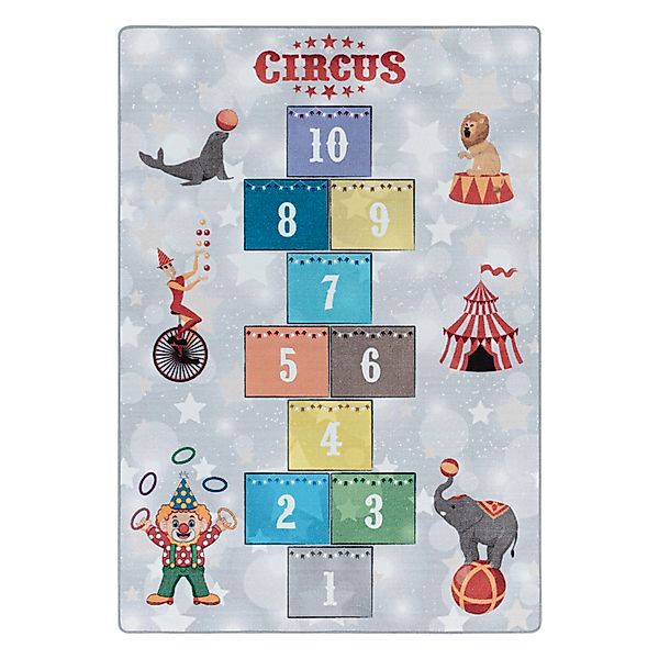 Ayyildiz Teppiche "PLAY 2909" rechteckig 6 mm Höhe Kurzflor, Zirkus, Clown, günstig online kaufen