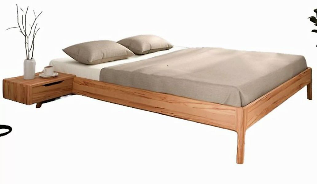 Natur24 Einzelbett Bett Swig 3 Kernbuche massiv 80x200 cm ohne Kopfteil mit günstig online kaufen