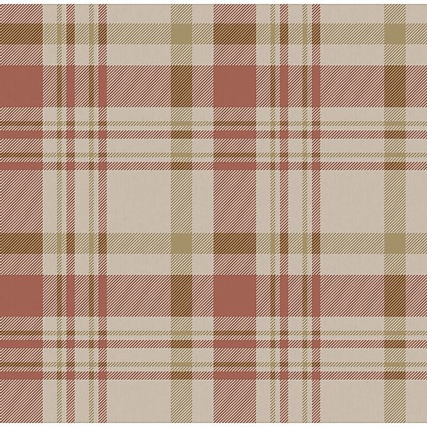 Sanders & Sanders Tapete Karomuster Terrakotta 53 Cm X 10 M - 640191 günstig online kaufen