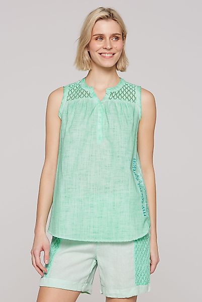 SOCCX Blusentop SOCCX Ärmellose Bluse mit günstig online kaufen