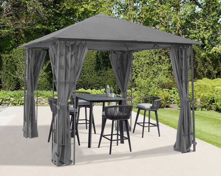 KONIFERA Pavillon "Athen", robustes Stahlgestell, Seitenteile günstig online kaufen