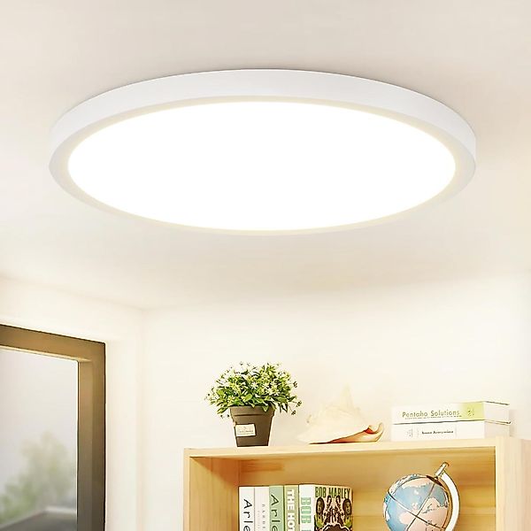 ZMH LED Deckenleuchte Wohnzimmer Rund Flach günstig online kaufen