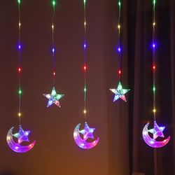 Qualra LED-Lichtervorhang Lichter Vorhang Innen 82LEDs günstig online kaufen