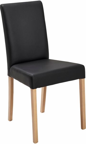 massivline&more 4-Fußstuhl "Anna" (Set) Kunstleder Gestell aus Massivholz günstig online kaufen