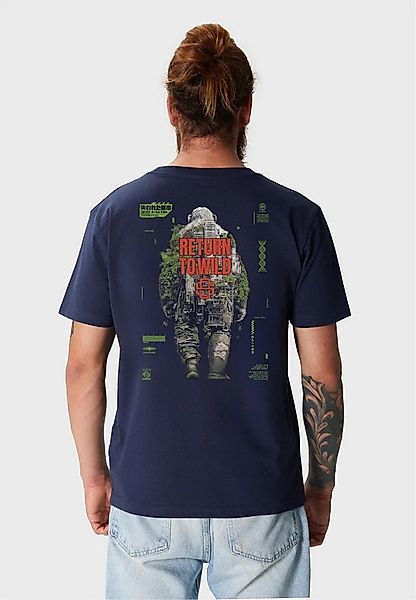 Oldskull T-Shirt Wrldvibe Urban Jungle Graphic mit modernem, lebendigem Bac günstig online kaufen