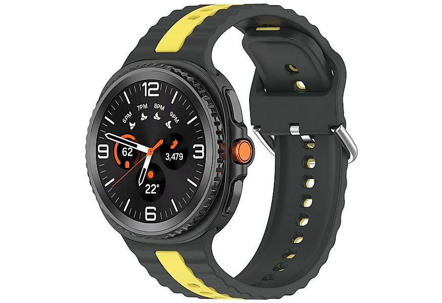 Wigento Smartwatch-Armband Für Samsung Galaxy Watch 8 / 8 Two Color Silikon günstig online kaufen