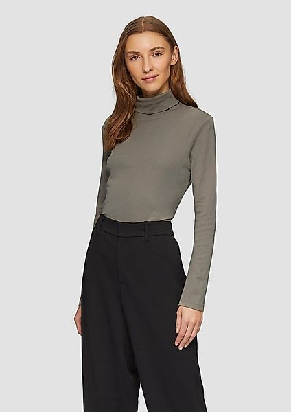 s.Oliver Langarmshirt T-Shirt Elastisches Langarmshirt mit Rollkragen günstig online kaufen