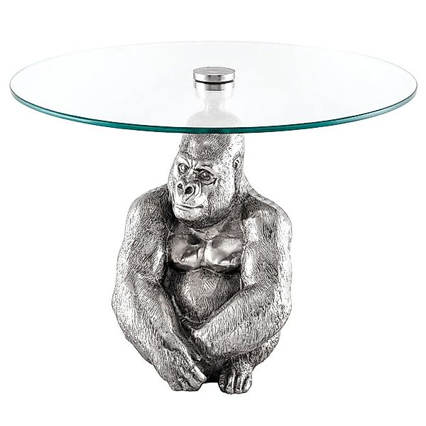riess-ambiente Couchtisch WILDLIFE KONG 60cm silber günstig online kaufen