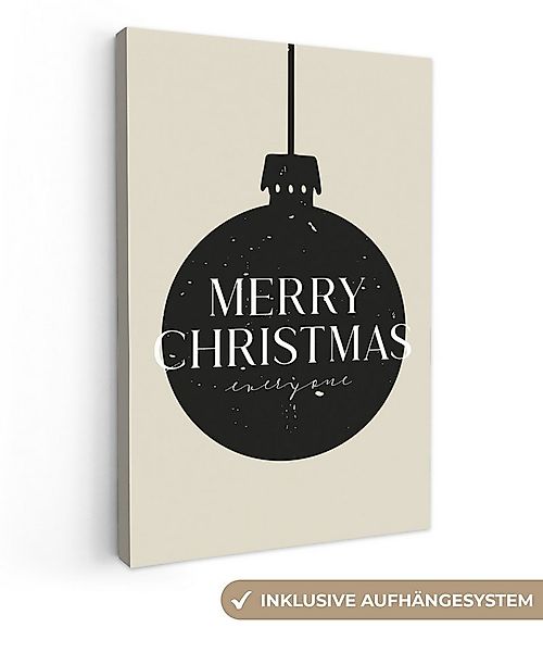 OneMillionCanvasses® Leinwandbild Weihnachtskugeln - Japandi - Weihnachten günstig online kaufen