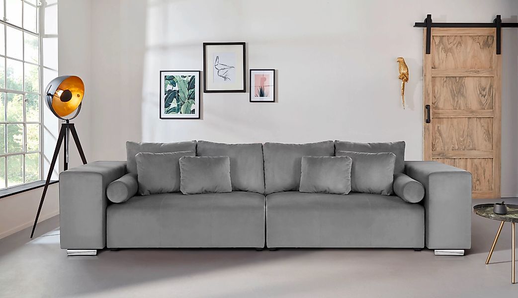 INOSIGN Big-Sofa "Aliya", incl. Bettfunktion und Bettkasten, Breite 290 cm, günstig online kaufen