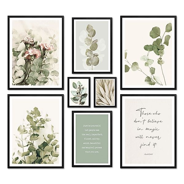 ARTFAVES Bilder-Collage Poster Set - EUCALYPTUS günstig online kaufen