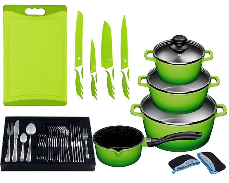 KING Topf-Set »»ALUGUSS« Aluminiumguss, Induktion, Antihaftbeschichtung« Al günstig online kaufen