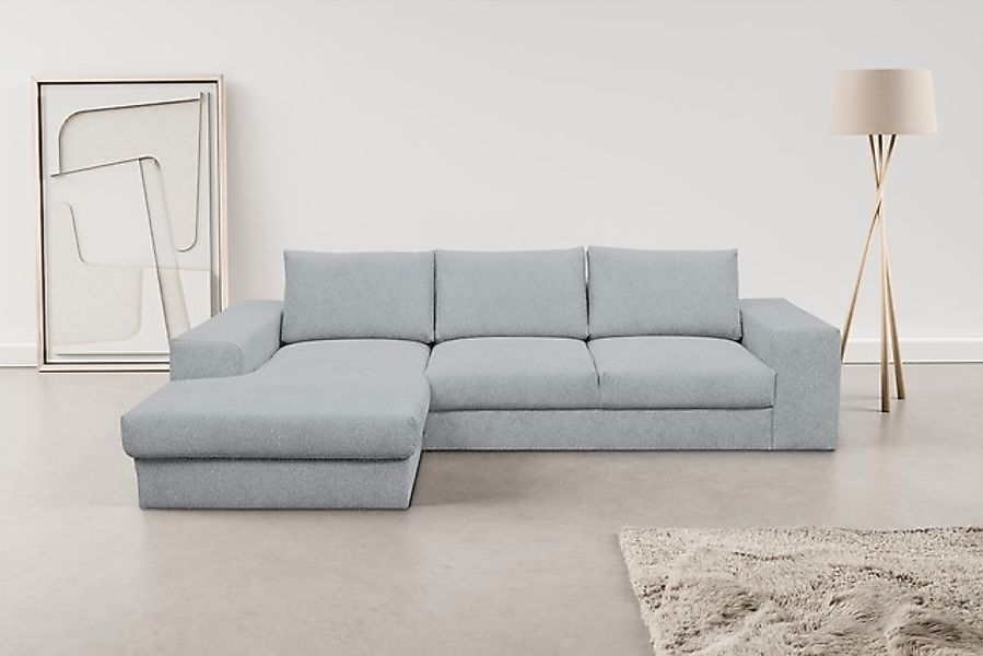 WERK2 Ecksofa »Rozzana Design Ecksofa mit hohem Komfort, zeitlos & elegant, günstig online kaufen