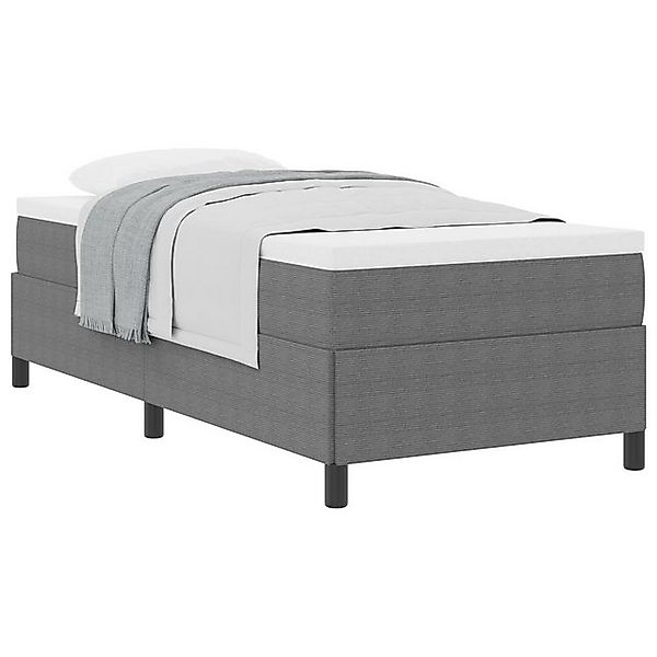 vidaXL Bett Bettgestell Hellgrau 100x200 cm aus Cordstoff (1-tlg) günstig online kaufen