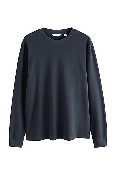 Next Langarmshirt Langärmeliges Hemd mit Micro-Waffelstruktur (1-tlg) günstig online kaufen