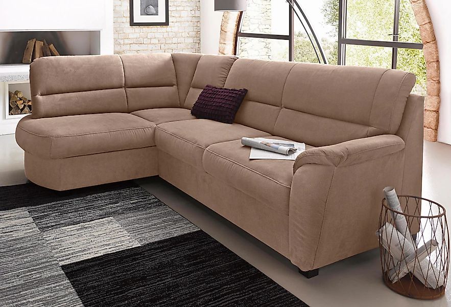 sit&more Ecksofa "Pandora L-Form", wahlweise mit Bettfunktion und Bettkaste günstig online kaufen