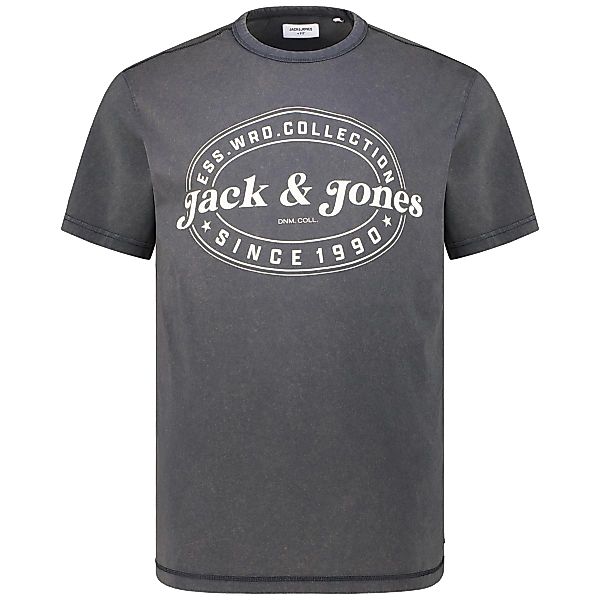 Jack&Jones T-Shirt mit Garment-Dye-Färbung Farbe schwarz Größe: 4XL günstig online kaufen