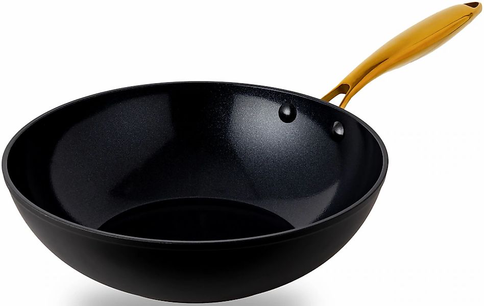 HENSSLERS Wok "HSN" Aluminium 1 Stk. tlg. BLACK CERAMIC Antihaftbeschichtun günstig online kaufen