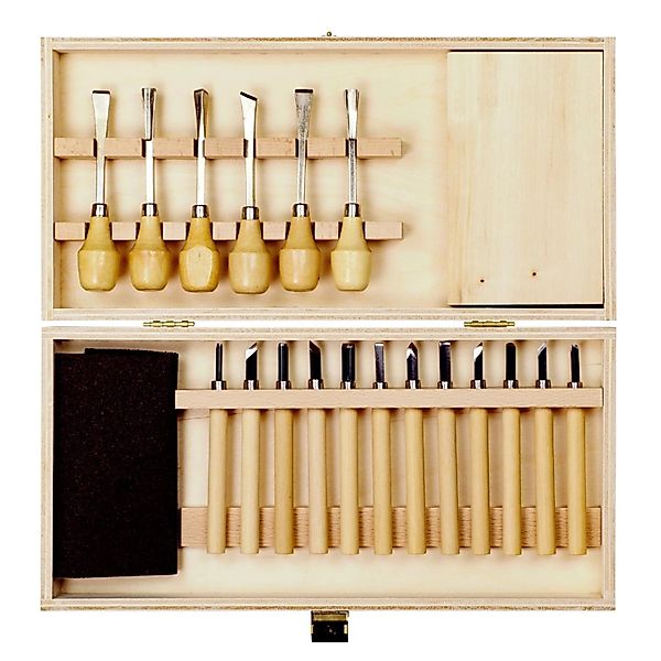 Pebaro Schnitzmesser-Set 20-Teilig In Holzbox günstig online kaufen