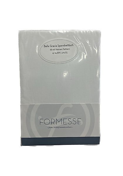 Formesse Spannbettlaken 1b Ware Bella Gracia Spannbetttuch Weiß, Gummizug: günstig online kaufen