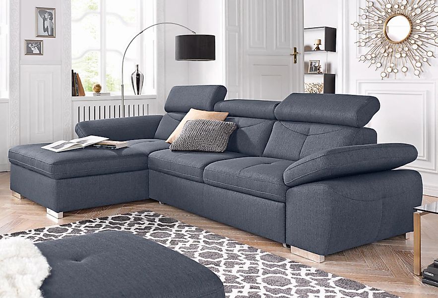 exxpo - sofa fashion Ecksofa "Spring, super bequem, mit Armteil- und Kopfte günstig online kaufen