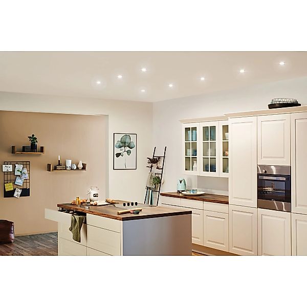 Paulmann LED-Einbauleuchte Base 3 x 5 W GU10 Weiß 3-Stufen-dimmbar günstig online kaufen