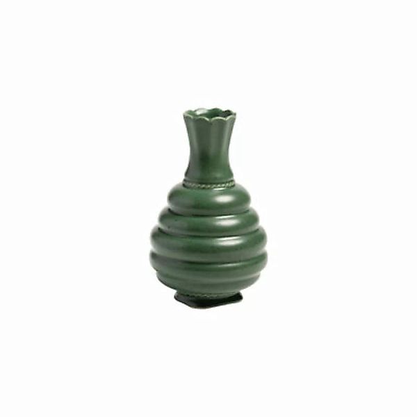 Vase Tudor keramik grün / Ø 9.5 x H 15 cm - Porzellan - & klevering - Grün günstig online kaufen