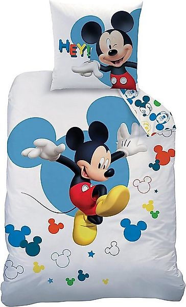 BERONAGE Kinderbettwäsche Mickey Mouse Jump Bettwäsche Linon / Renforcé, 10 günstig online kaufen