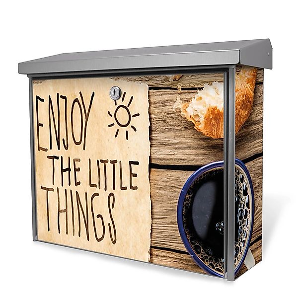 Banjado Briefkasten Edelstahl 38.5x31.5x12cm Ohne Zeitungsfach Inkl. Montag günstig online kaufen