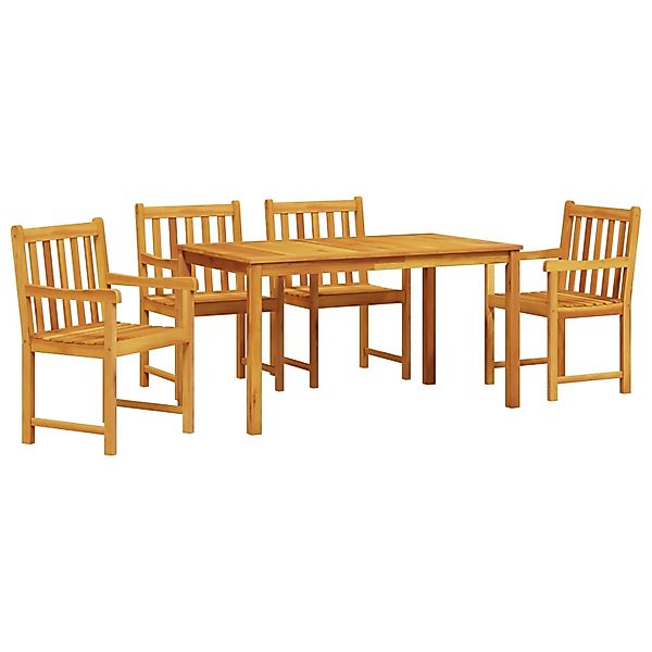 vidaXL 5-tlg Garten-Essgruppe Massivholz Akazie 3375637 günstig online kaufen
