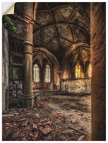 Artland Wandbild "Lost Place - verlassene Kirche II", Gebäude, (1 St.), als günstig online kaufen