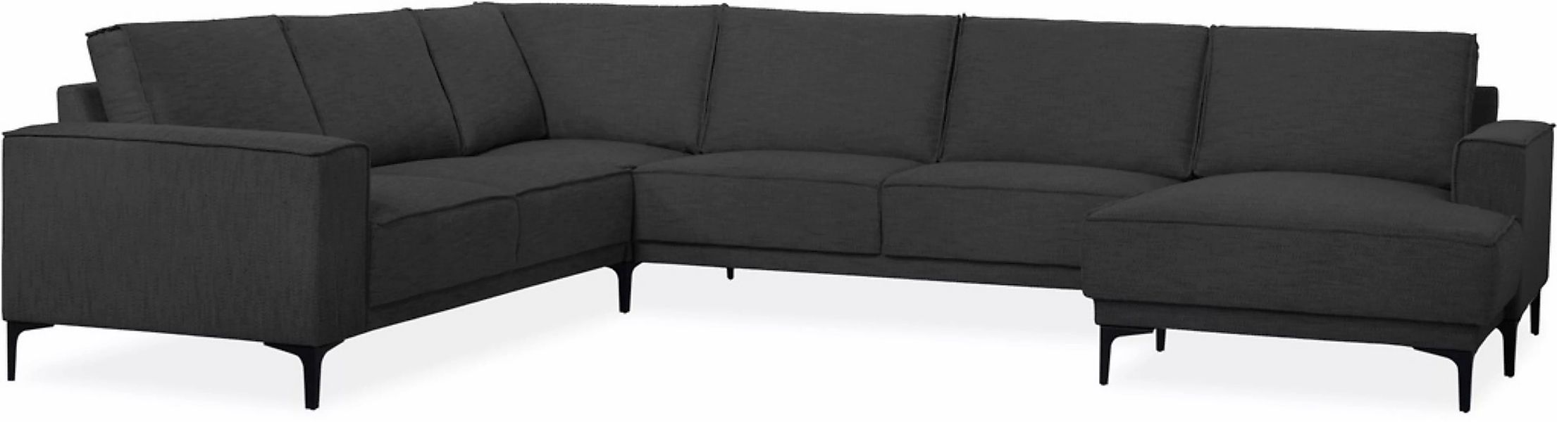 Places of Style Wohnlandschaft »XXL Sofa Oland, Struktur, Flachgewebe, Luxu günstig online kaufen