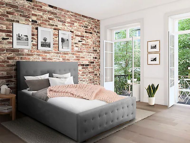 Home affaire Polsterbett "Vaine" in 5 Breiten, auch in Länge 220 cm, incl. günstig online kaufen