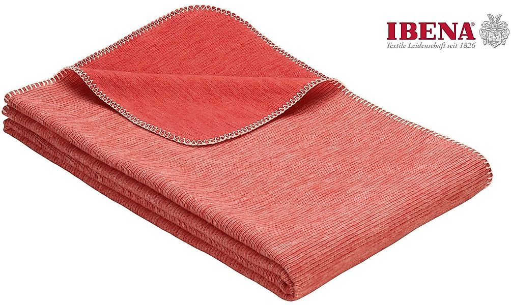 IBENA Wohndecke »Wohndecke Lausanne«, in schlichtem Melange-Look günstig online kaufen