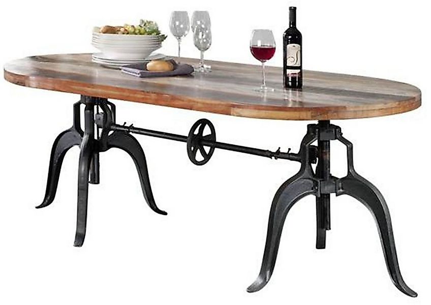 Massivmoebel24 Esstisch INDUSTRIAL (Massivholz, Massivholztisch), Tisch Alt günstig online kaufen