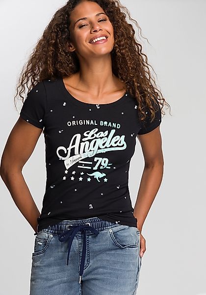 KangaROOS T-Shirt Kurzarm, figurbetonte Passform, aus günstig online kaufen