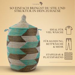 YAADU Wäschekorb mit Deckel 100L – günstig online kaufen