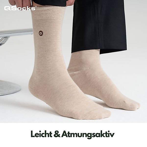 QSOCKS Businesssocken Herrensocken Komfortbund 100% Baumwolle günstig online kaufen
