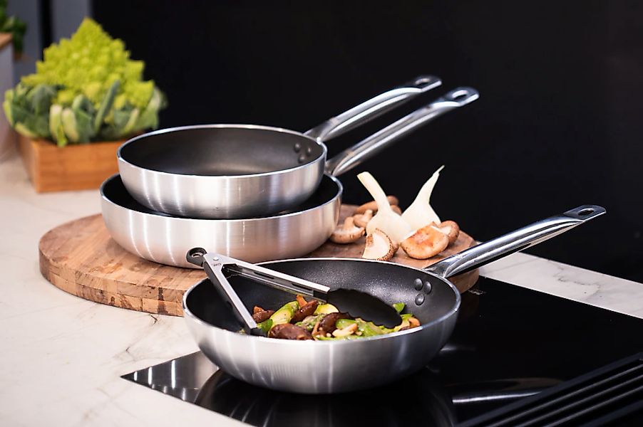 Elo Pfannen-Set »Bistro Line 3 teilig«, Aluminium, (Set, 3 tlg., je 1 Bratp günstig online kaufen