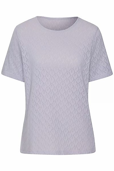 Vivance Kurzarmshirt "mit modischem Ajour-Muster", aus weicher Baumwoll-Qua günstig online kaufen