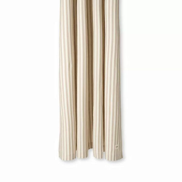 Duschvorhang Chambray Striped textil beige / 160 x H 205 cm - Baumwolle bes günstig online kaufen
