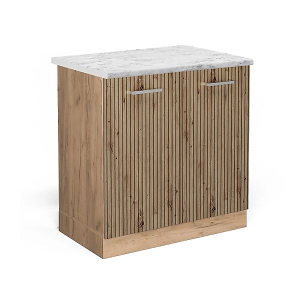 Vicco Küchenunterschrank R-Line Artisan-Eiche/Anthrazit 40 cm AP Marmor mit günstig online kaufen