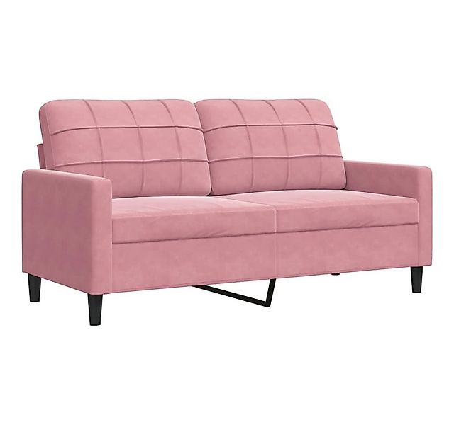 vidaXL Sofa 2-Sitzer-Sofa Rosa 140 cm Samt günstig online kaufen