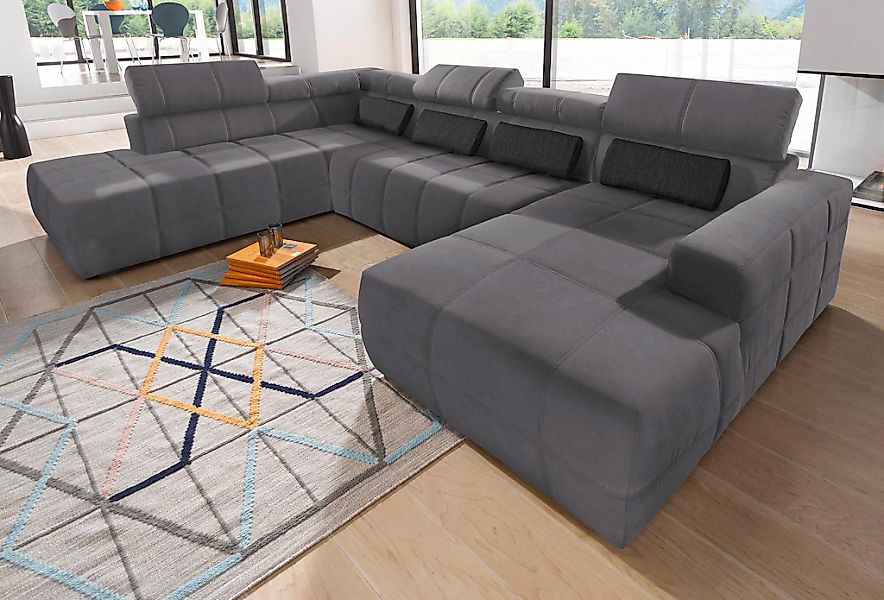 DOMO collection Wohnlandschaft "Brandon, belastbar bis 140kg/ Sitz, B/T: 35 günstig online kaufen