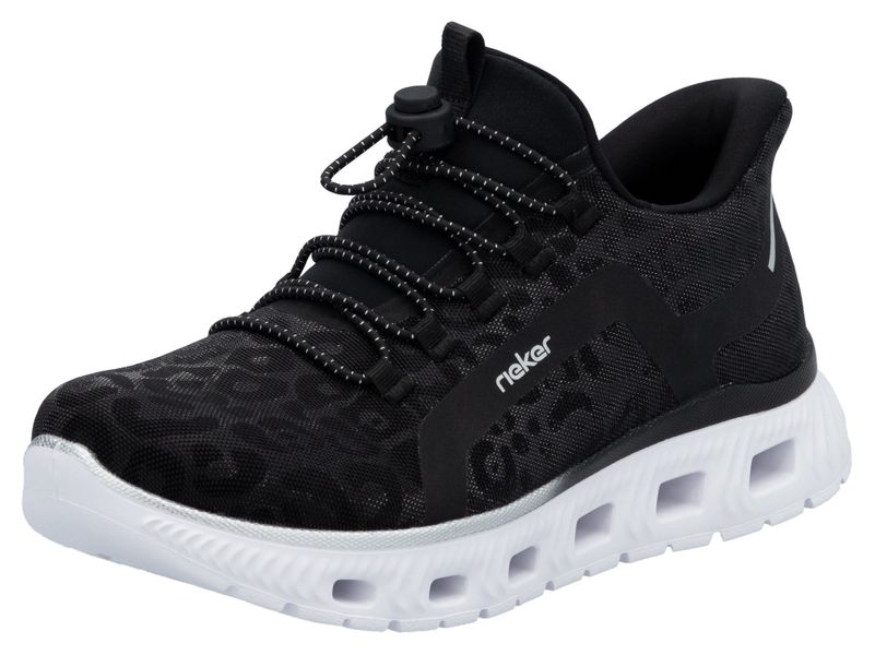 RIEKER Sport Slip-On Sneaker, Freizeitsneaker, Schlupfschuh in Leo-Optik, m günstig online kaufen