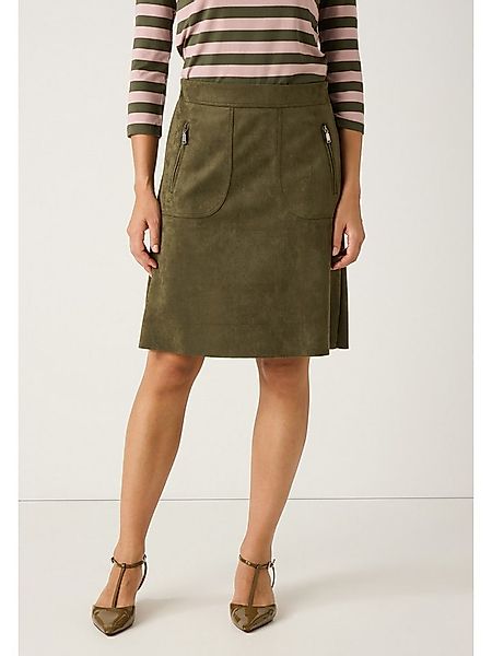 MORE&MORE A-Linien-Rock kurzer Wildleder-Optik-Rock günstig online kaufen